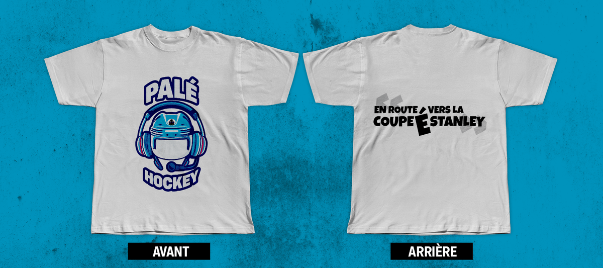 T-shirt officiel Palé Hockey, modèle Version C